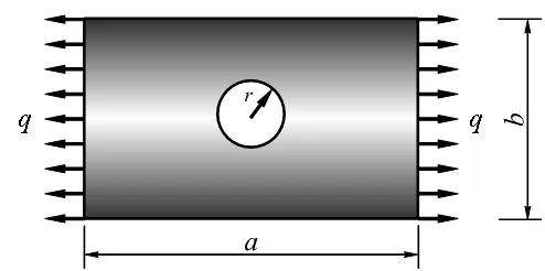 图1 矩形薄板示意图